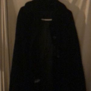 Black velvet cape